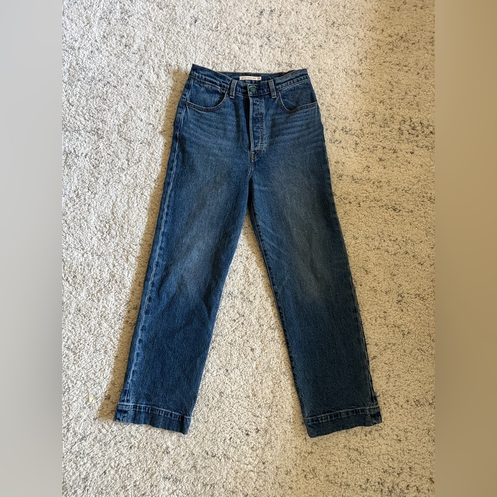 Levi‘s Cinch Ribcage Straight Ankle Jeans Sz 28 in Blue Viral Trend